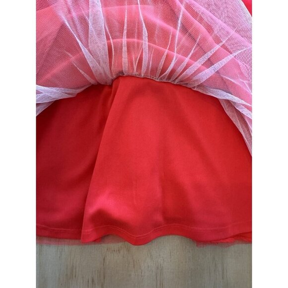 RARE EDITIONS Girls Size 10 Sequin Tulle Red Pink Tween Dance Formal Layers $84 - Picture 11 of 13